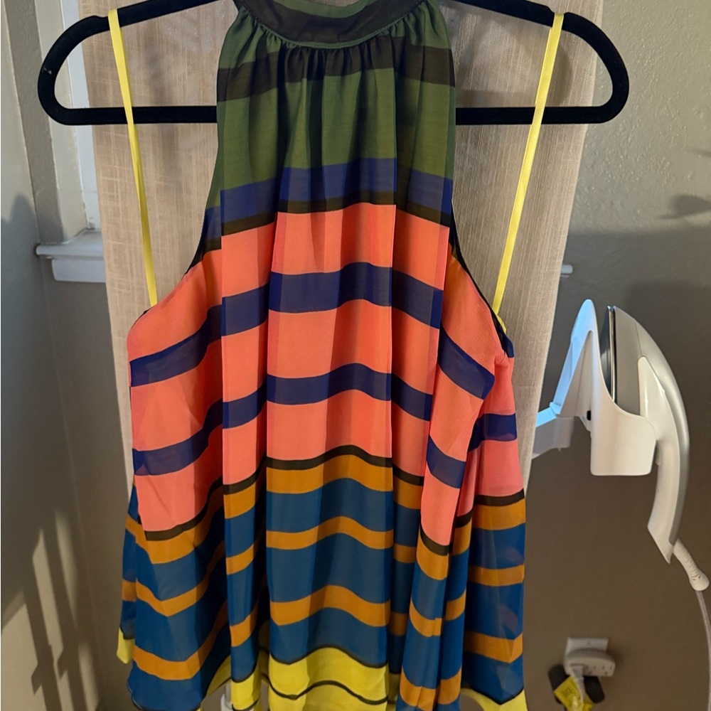STAUD Multicolor Striped Blouse